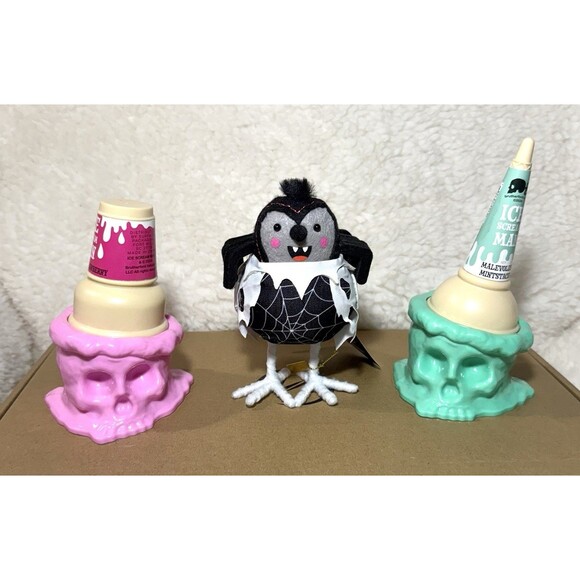 Halloween Featherly Friends Webber Spider & Skull Ice Cream Cones Hyde & EEK NEW - Picture 2 of 4